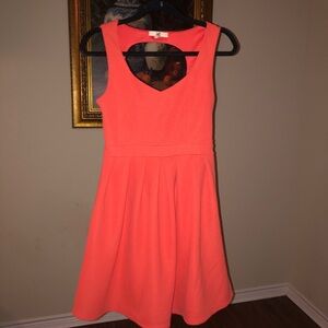 Ya Los Angeles orange cut out dress like new​